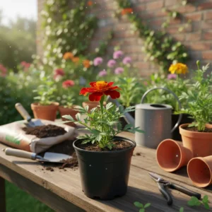 Copetes color naranja